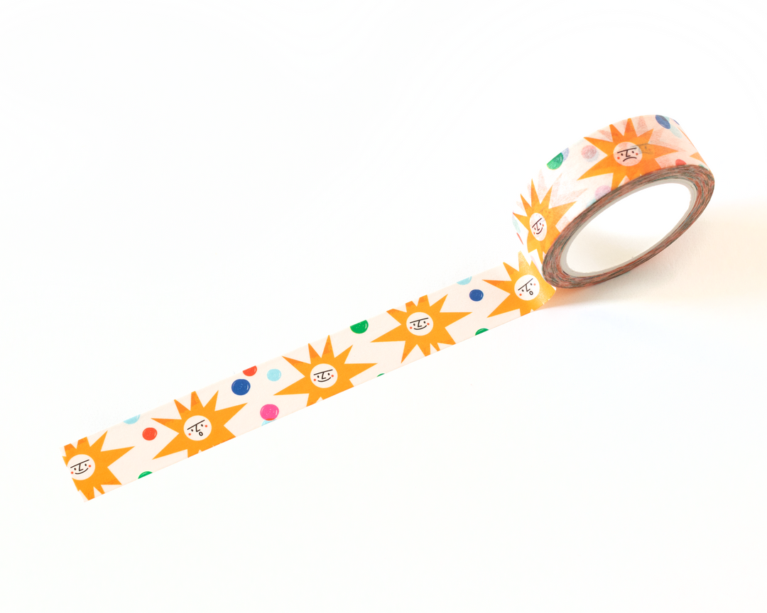 Sun Pattern Washi Tape