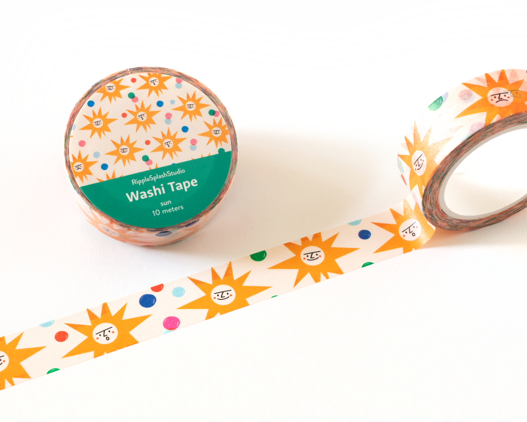 Sun Pattern Washi Tape