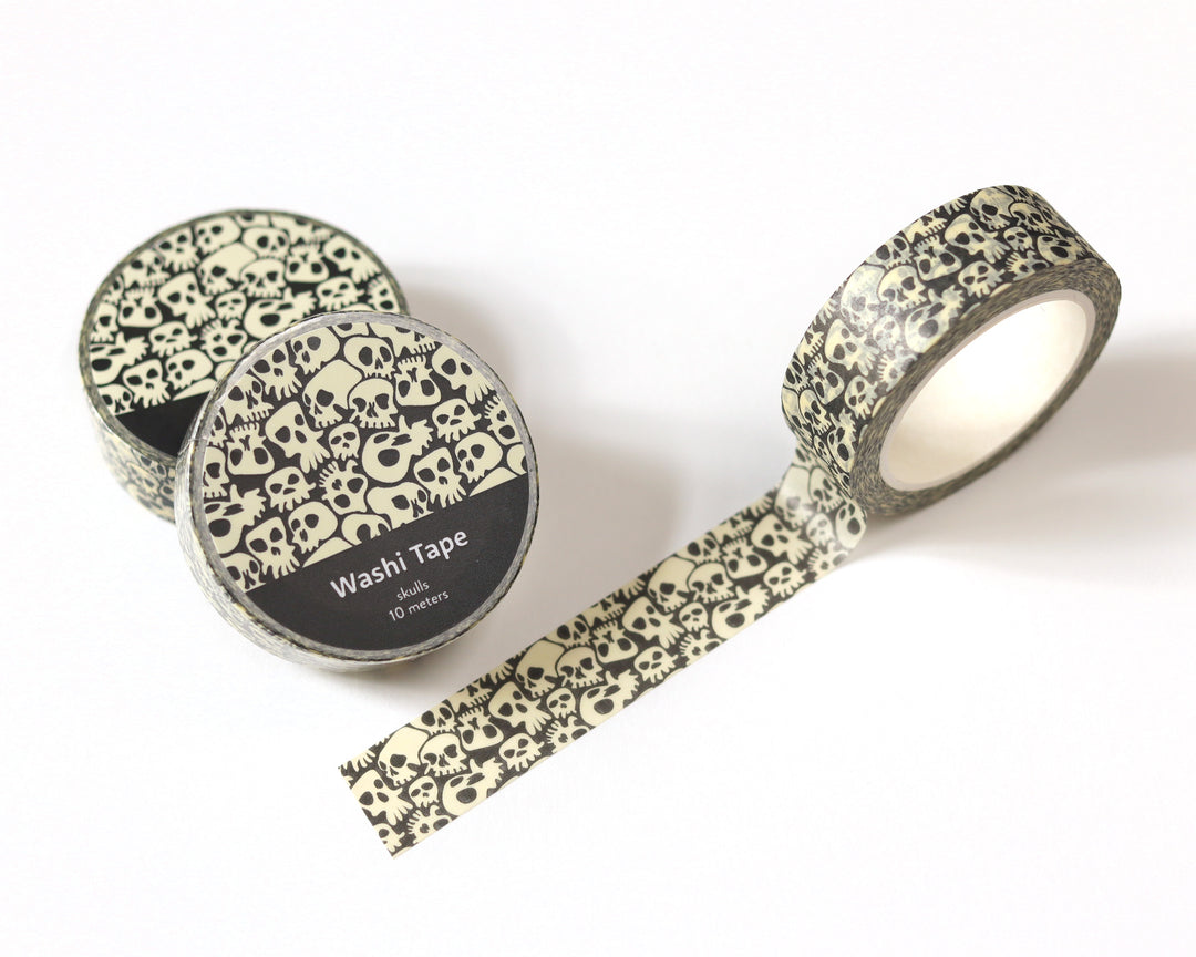 Edgy Skulls Washi Tape