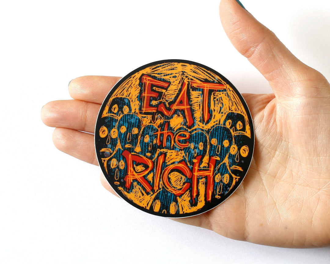 Eat the Rich Vinyl Sticker