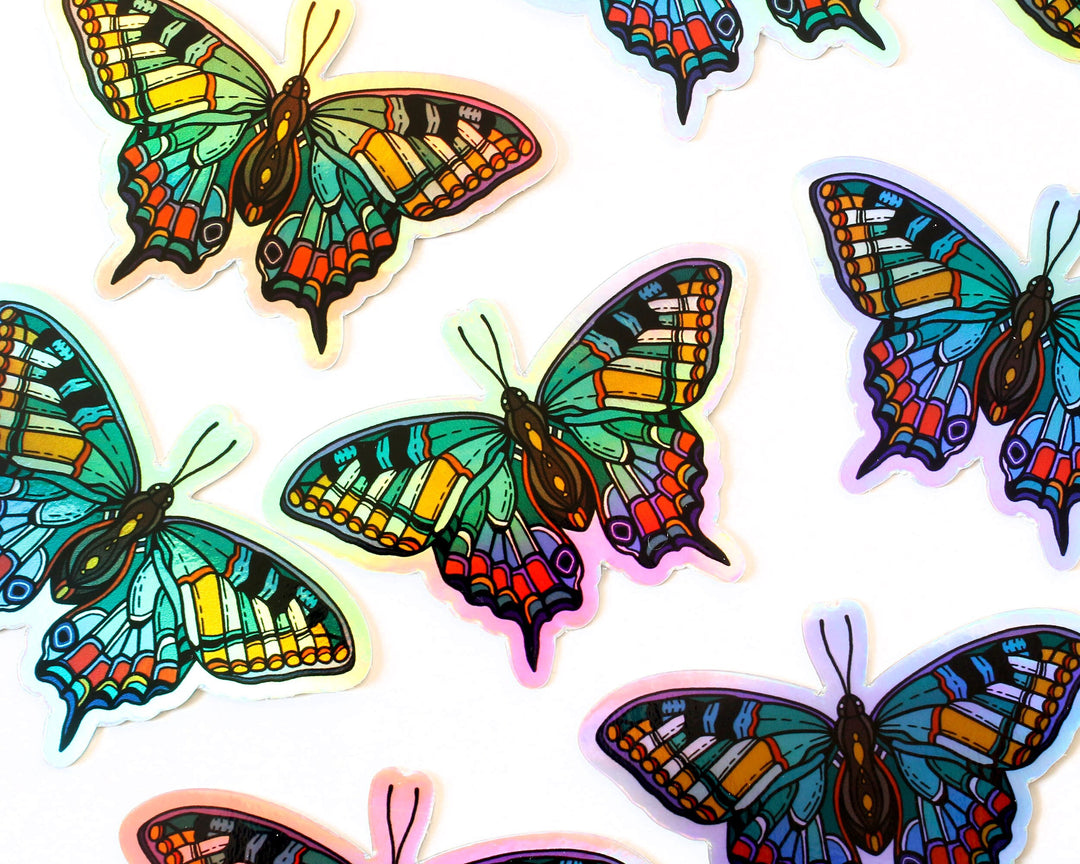 Holographic Butterfly Sticker