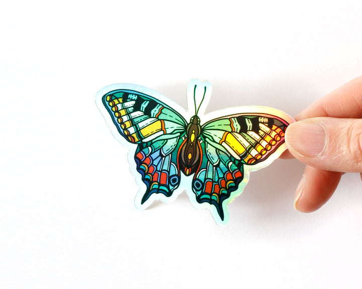 Holographic Sunflower and Butterfly Sticker Set