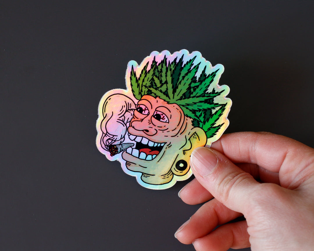 Holographic Stoner Sticker Set of 3