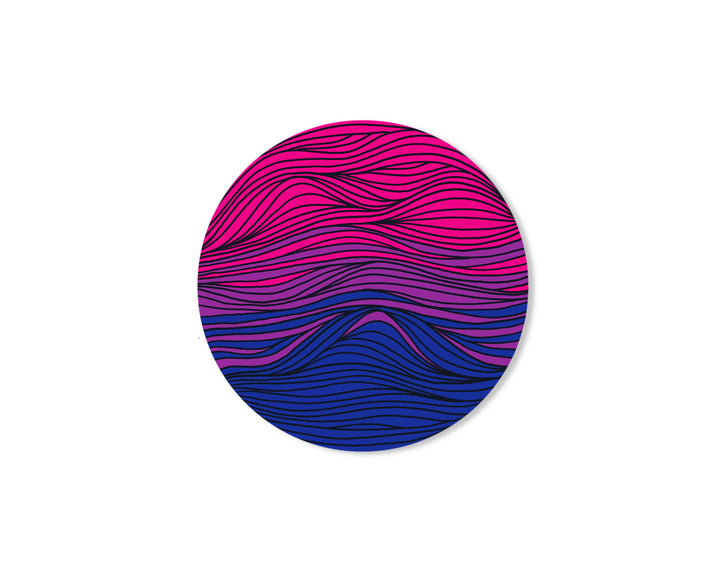 Subtle Bisexual Flag Vinyl Sticker