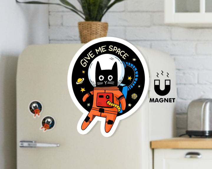 Give Me Space Cat Magnet