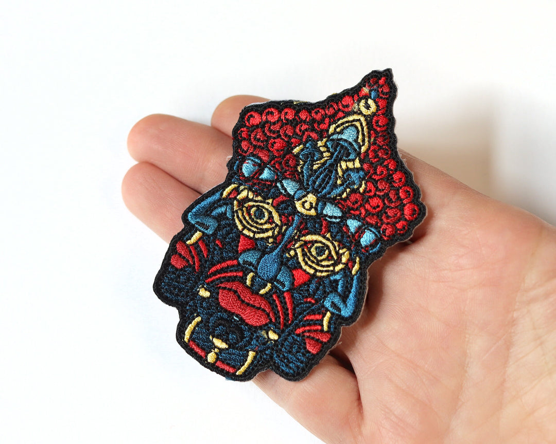 Intricate Psychedelic Iron-On Patch