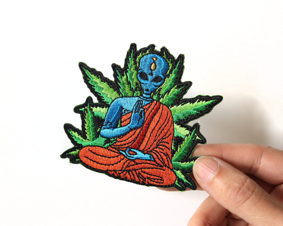 Psychedelic Buddha Iron-On Patch