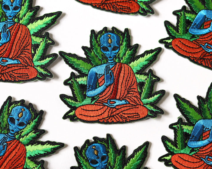 Psychedelic Buddha Iron-On Patch