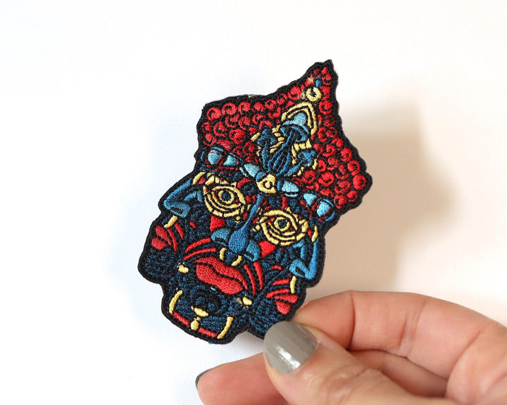 Intricate Psychedelic Iron-On Patch