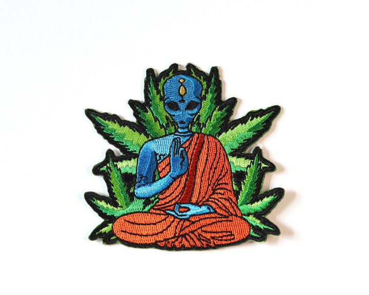 Psychedelic Buddha Iron-On Patch