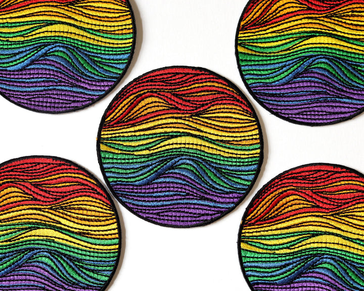 Gay Pride Flag Iron-On Patch