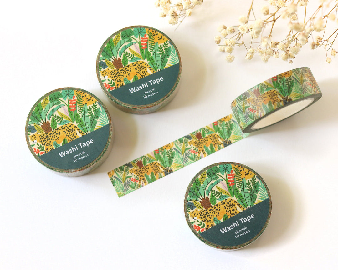 Cheetah Jungle Washi Tape