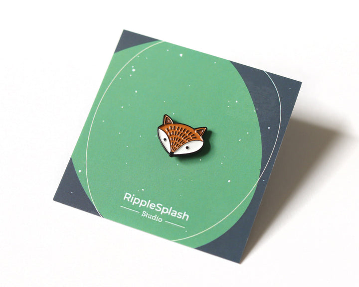 Cute Fox Enamel Pin