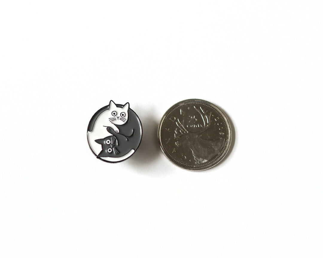 Yin Yang Cats Enamel Pin