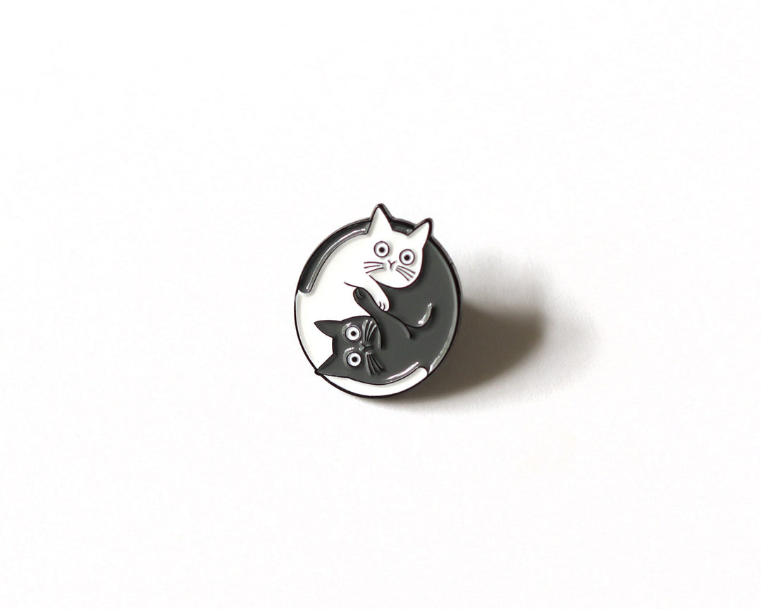 Yin Yang Cats Enamel Pin