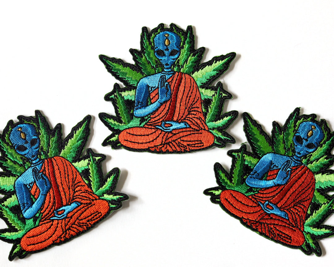 Psychedelic Buddha Iron-On Patch