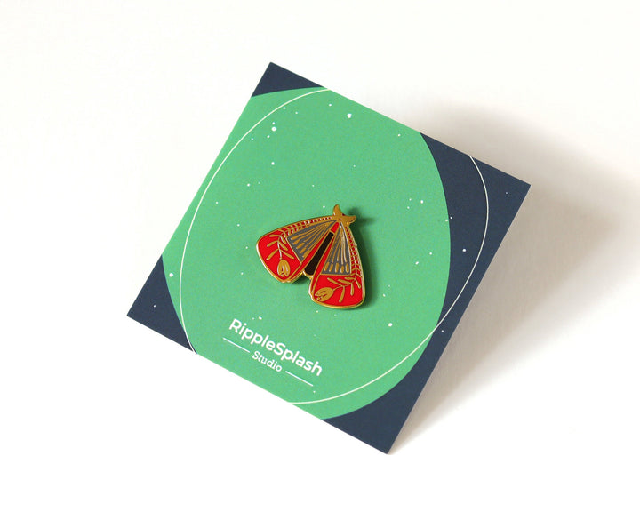 Cute Moth Enamel Pin