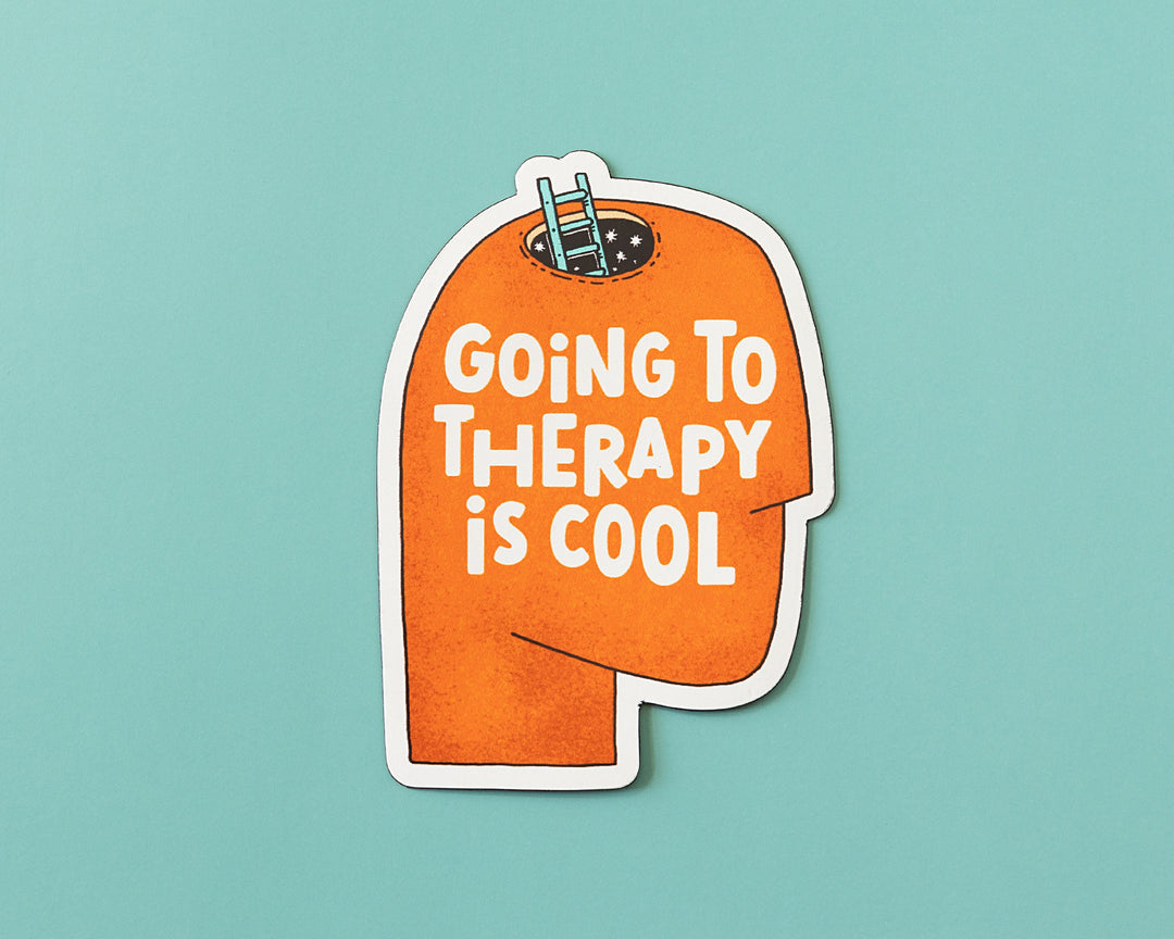 Going to Therapy is Cool Vinyl Sticker