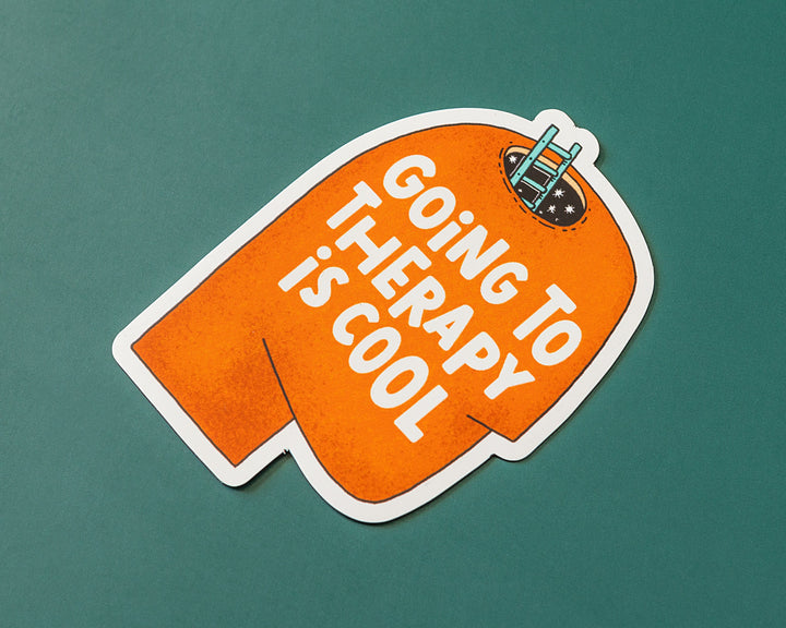 Going to Therapy is Cool Vinyl Sticker