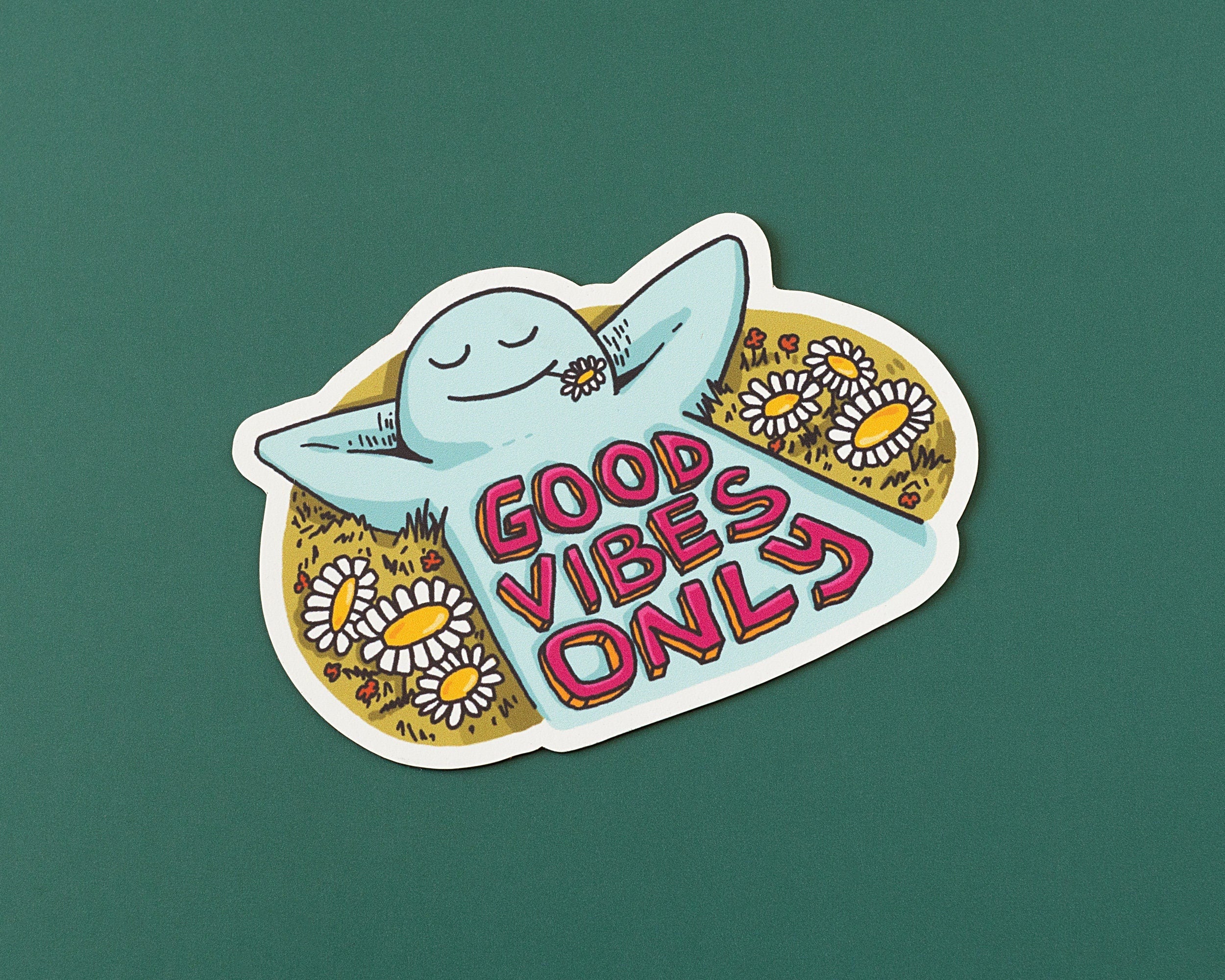 Good Vibes Only Vinyl Sticker – RippleSplash Studio