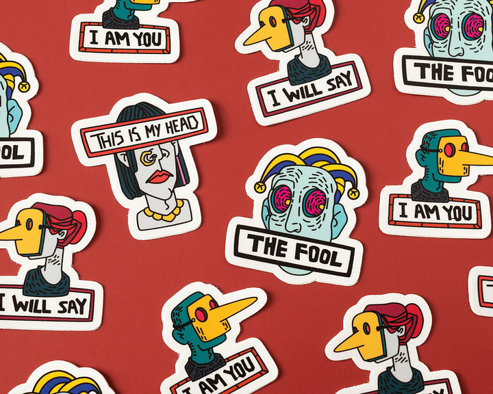 Quirky Character Vinyl Sticker Pack