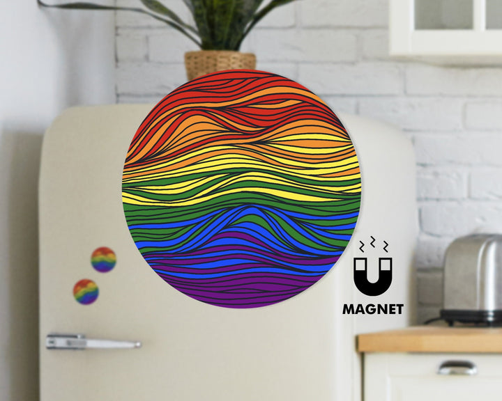Subtle Gay Pride Magnet