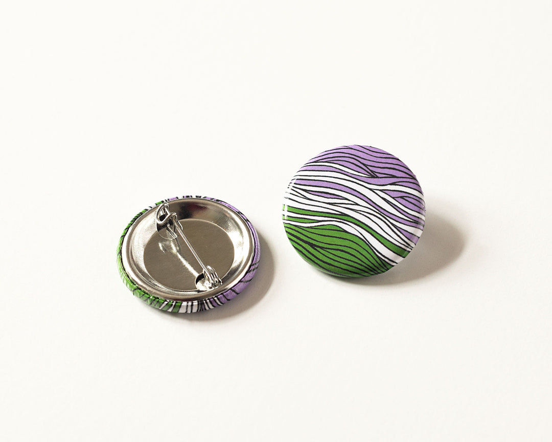 Genderqueer Pride Button Pin