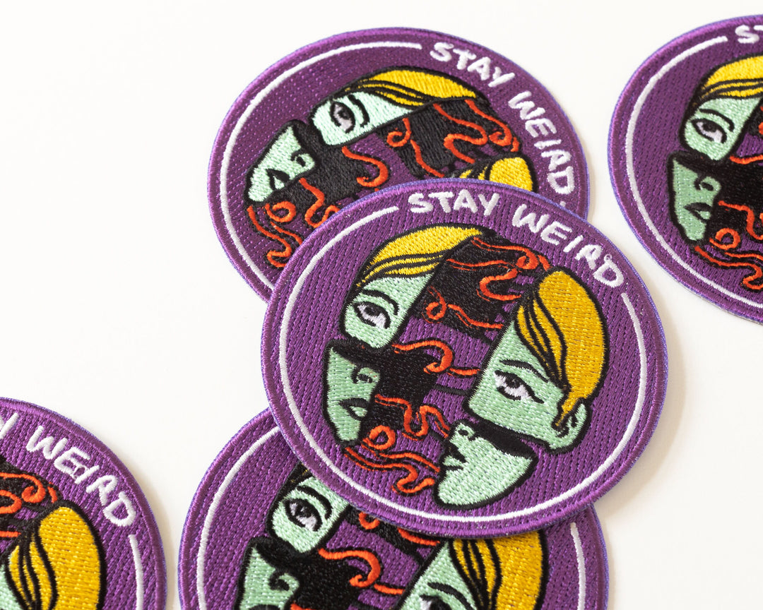 Stay Weird Iron-On Patch