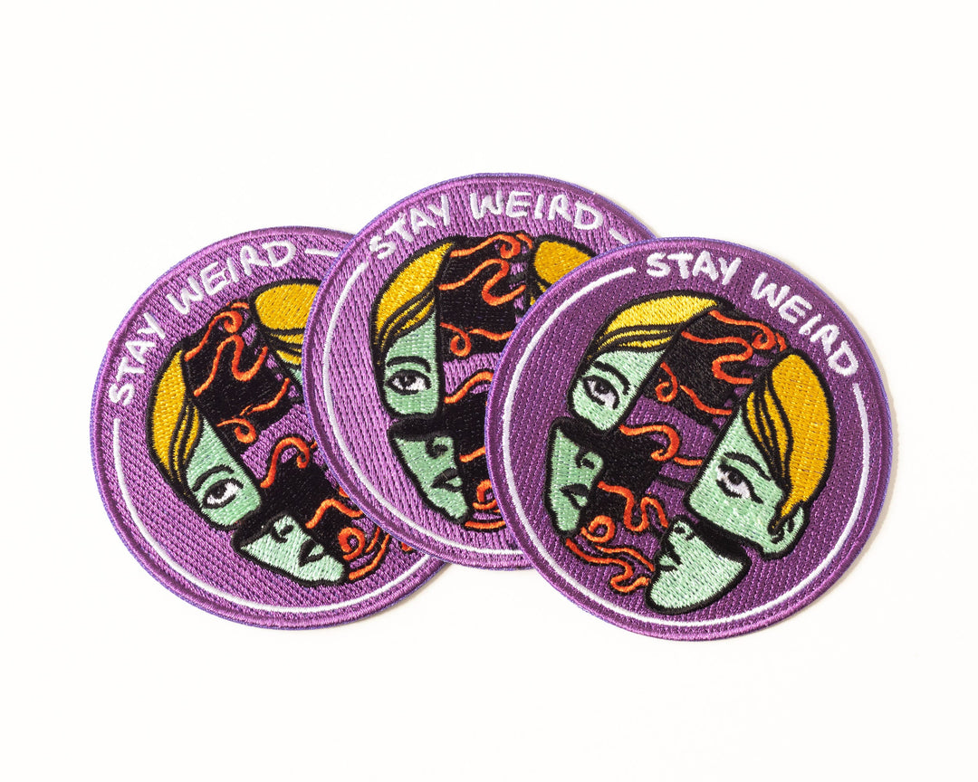 Stay Weird Iron-On Patch