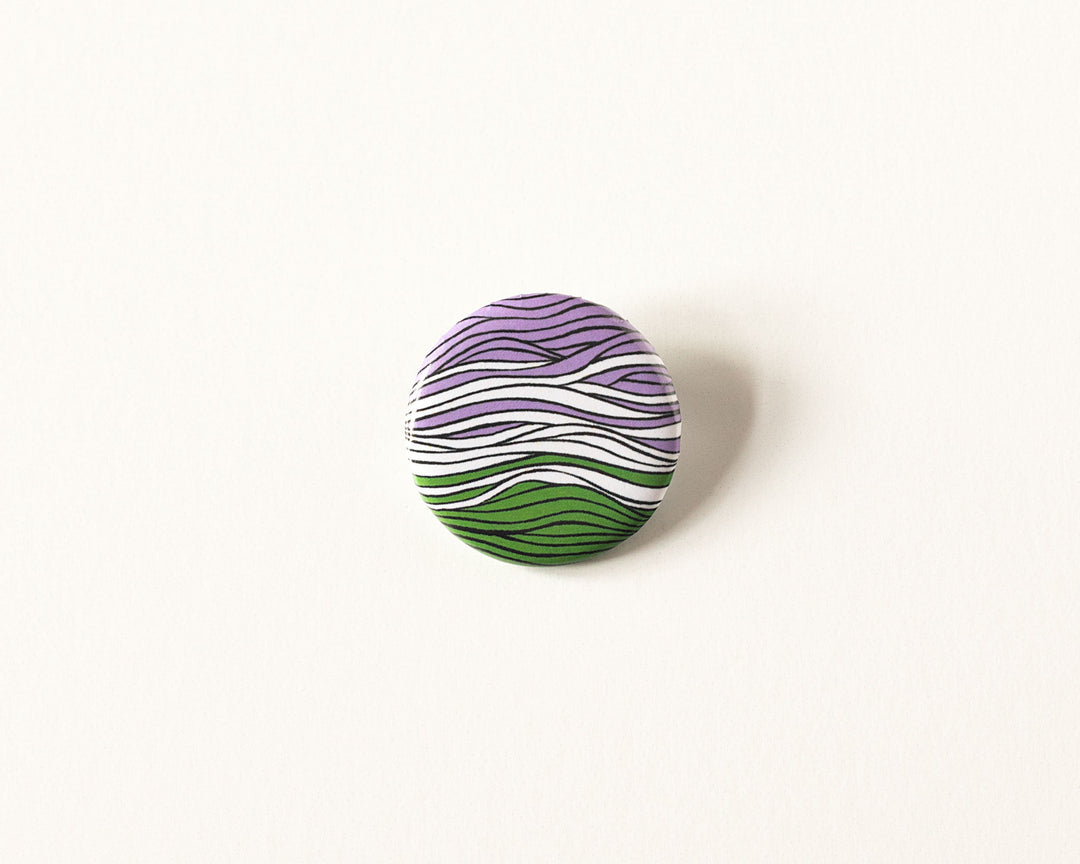 Genderqueer Pride Button Pin