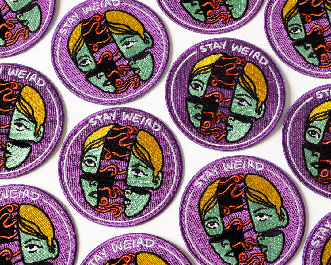 Stay Weird Iron-On Patch