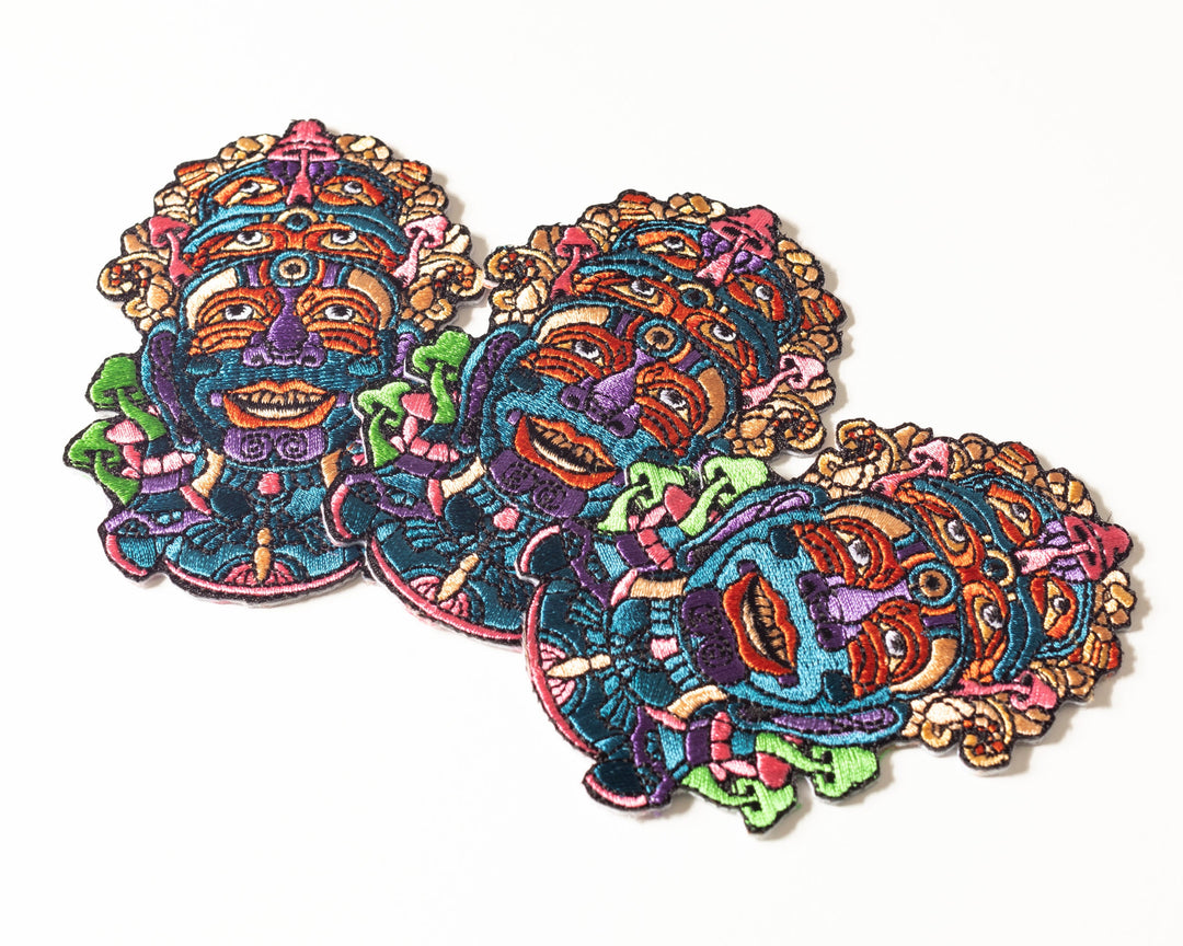 Psychedelic Embroidered Iron-On Patch