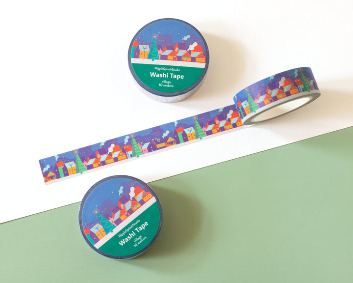 Christmas Village Washi Tape