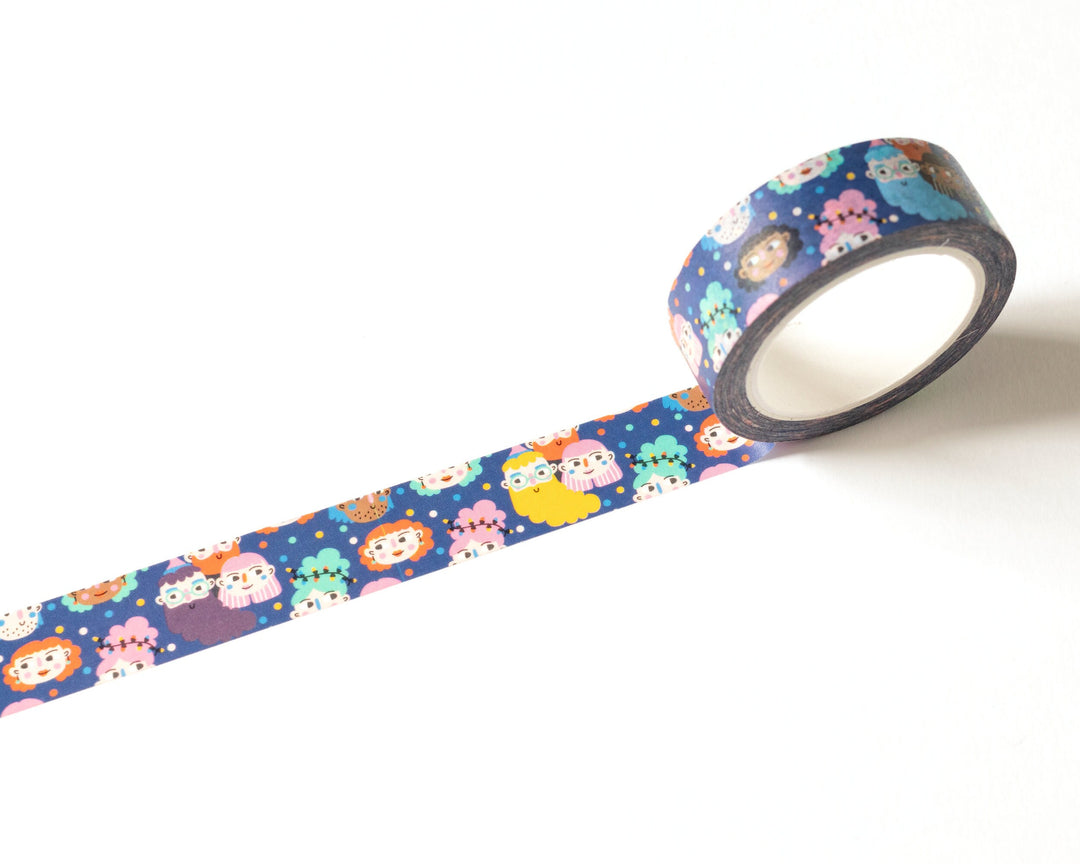 Colorful Faces Washi Tape