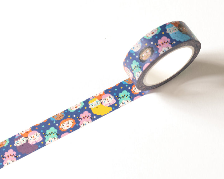 Colorful Faces Washi Tape