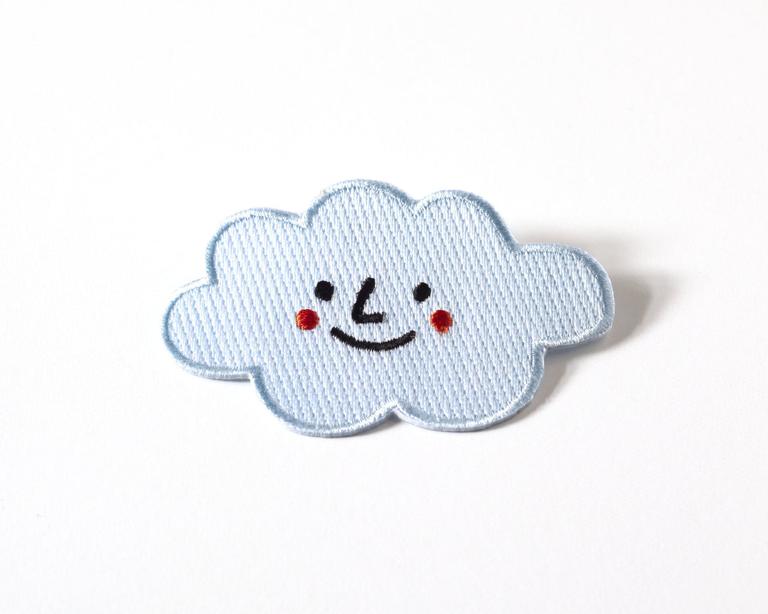 Happy Cloud and Sun Iron-On Patch Set